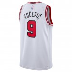 Maillot NBA Chicago Bulls Nikola Vucevic 9 Nike 2022-23 Association Edition Blanc Swingman - Homme